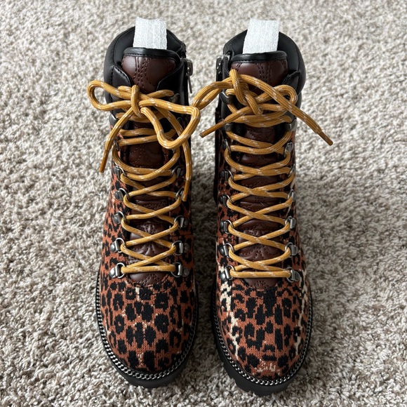 NIB Coach Women's Lorren Leopard Print Booties Size 6.5 - Picture 3 of 9